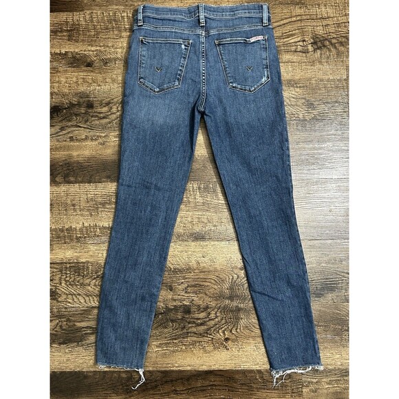 Hudson‎ Jeans Natalie Midrise Super Skinny Ankle Raw Hem Size 27 Distressed - Picture 3 of 11